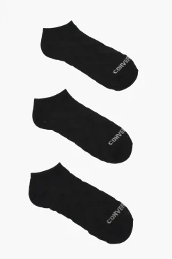 Set 3 Paia di Calzini in Tinta Unita con Logo All-Over>Converse Clearance