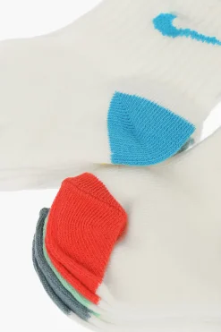 Discount Set 6 Paia di Calzini in Tessuto Stretch con Dettagli a Contrasto Bambino Abbigliamento|Abbigliamento