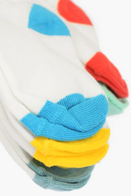 Discount Set 6 Paia di Calzini in Tessuto Stretch con Dettagli a Contrasto Bambino Abbigliamento|Abbigliamento