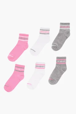 Set 6 Paia di Calzini Lunghi con Logo Ricamato>Converse KIDS Online