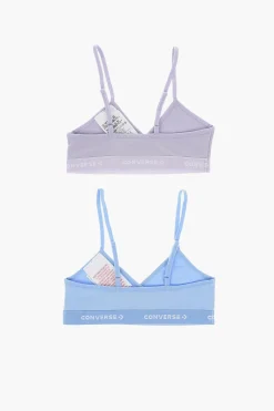 Sale Set 2 Paia di Reggiseni a Triangolo con Banda Logata Abbigliamento