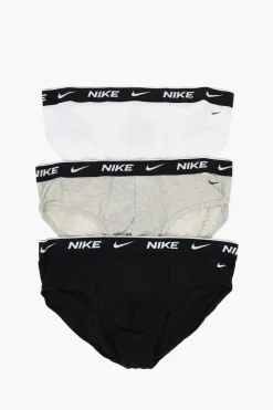 Set 3 Paia di Slip in Cotone Stretch con Banda Elastica Logata>Nike Fashion