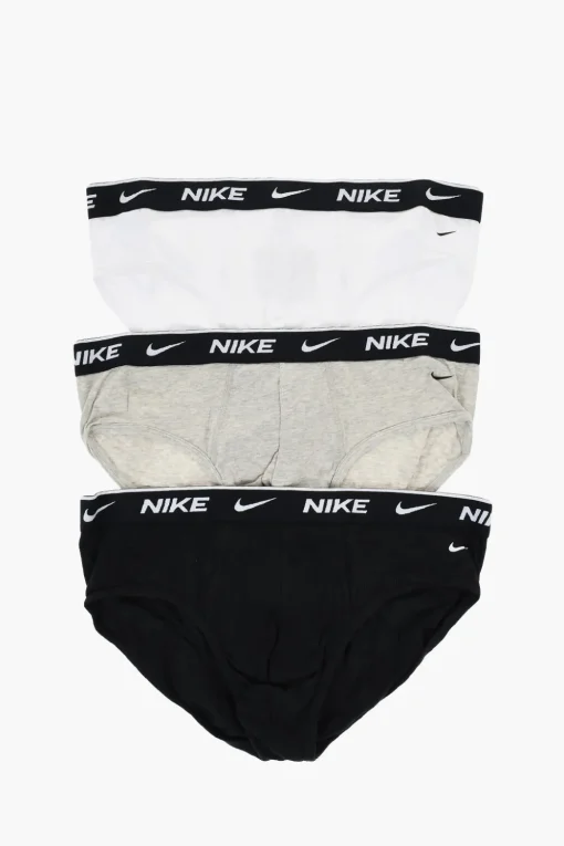 Set 3 Paia di Slip in Cotone Stretch con Banda Elastica Logata>Nike Fashion