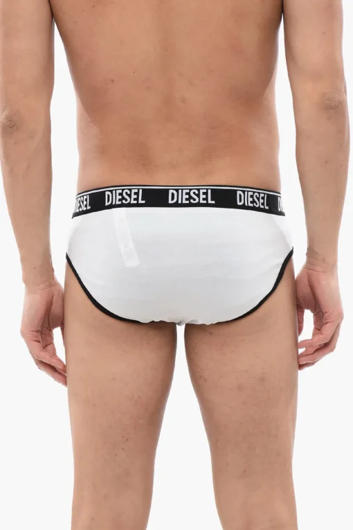 Set 2 Slip in Cotone Stretch con Banda Elastica Logata>Diesel Fashion