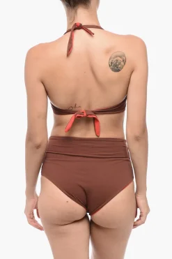 Set Bikini Reversibile con Slip a Vita Alta>Isole&Vulcani Clearance