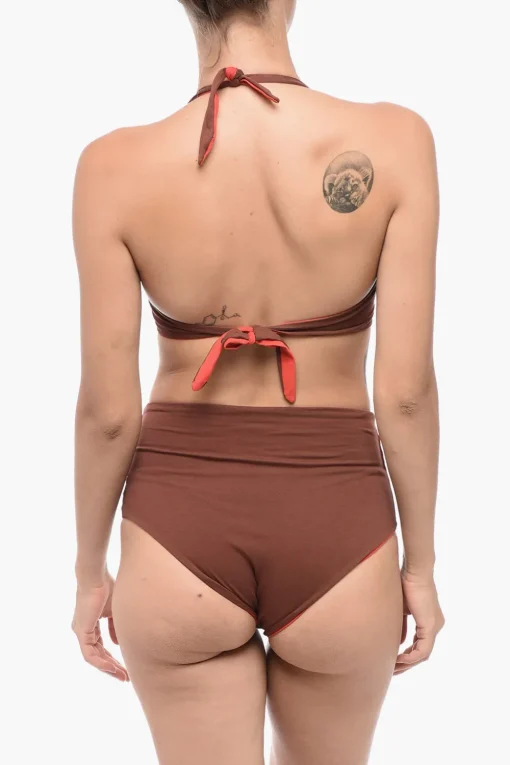 Set Bikini Reversibile con Slip a Vita Alta>Isole&Vulcani Clearance