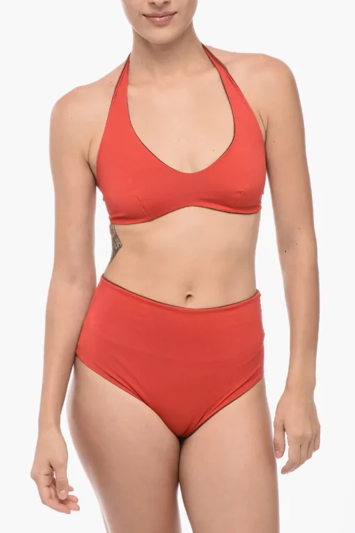 Set Bikini Reversibile con Slip a Vita Alta>Isole&Vulcani Clearance