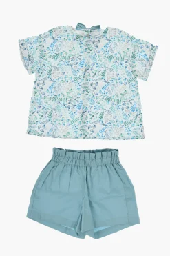 Set Blusa a Fantasia Floreale e Shorts>il gufo Clearance