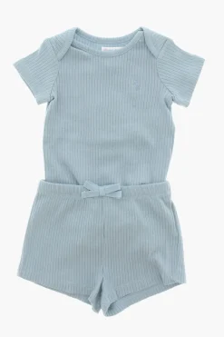 Sale Set Body con Shorts a Coste Bambino Abbigliamento