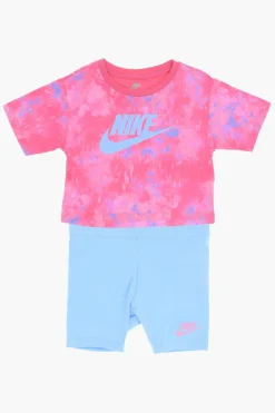 New Set BOXY T-shirt Effetto Tie Dye con Shorts Abbigliamento