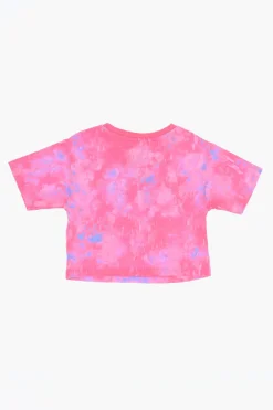 New Set BOXY T-shirt Effetto Tie Dye con Shorts Abbigliamento