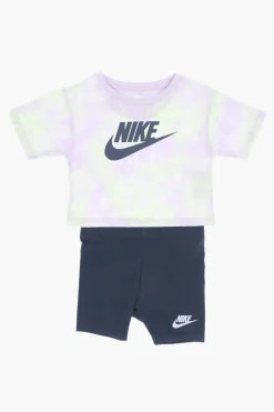 Set BOXY T-shirt Effetto Tie Dye con Shorts>Nike KIDS Sale