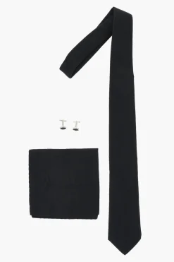 Set Cravatta-Gemelli-Pochette in Misto Seta>Corneliani Sale