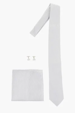 Set Cravatta-Gemelli-Pochette in Misto Seta>Corneliani Online