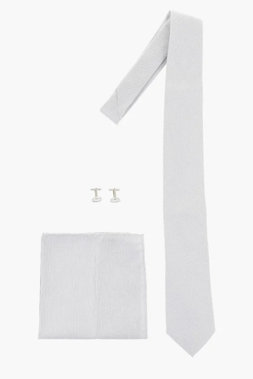 Set Cravatta-Gemelli-Pochette in Misto Seta>Corneliani Online