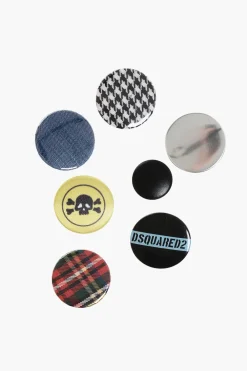 Set di 7 Spille in Metallo Multicolore>Dsquared2 Sale