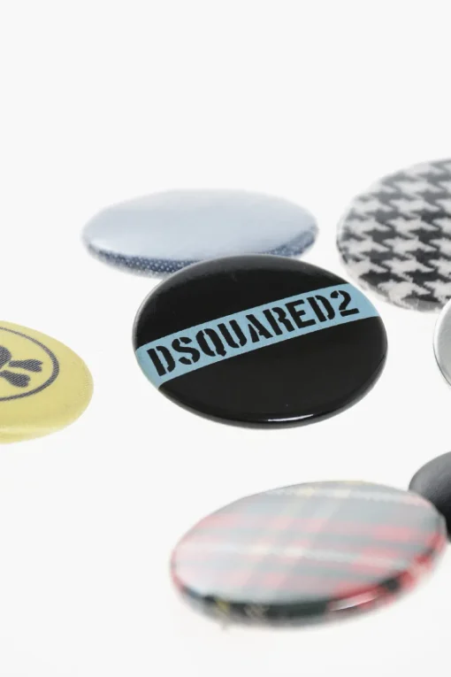 Set di 7 Spille in Metallo Multicolore>Dsquared2 Sale