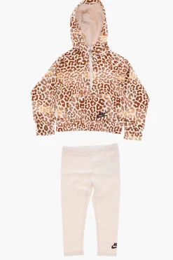Discount Set Felpa a Fantasia Animalier e Leggings Abbigliamento