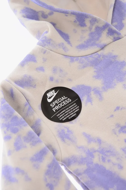 Sale Set Felpa con Cappuccio Effetto Tie-Dye e Leggings Abbigliamento