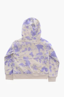 Sale Set Felpa con Cappuccio Effetto Tie-Dye e Leggings Abbigliamento