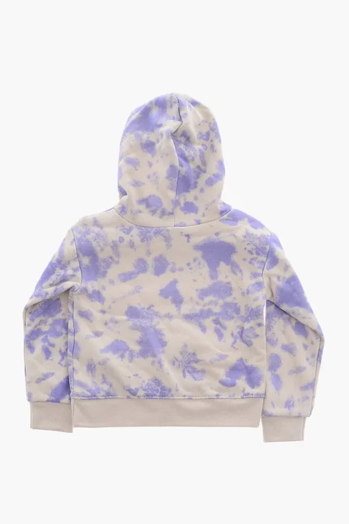 Sale Set Felpa con Cappuccio Effetto Tie-Dye e Leggings Abbigliamento