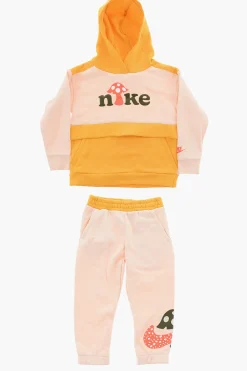 Sale Set Felpa con Logo in Rilievo e Joggers Bambino Abbigliamento