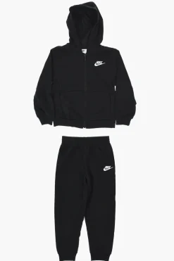 Discount Set Felpa e Joggers CLUB in Misto Cotone a Tinta Unita Bambino Abbigliamento|Abbigliamento