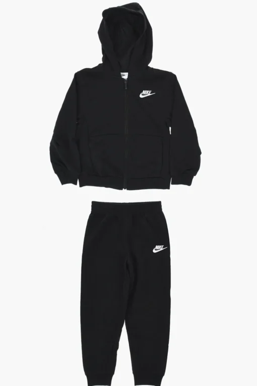 Discount Set Felpa e Joggers CLUB in Misto Cotone a Tinta Unita Bambino Abbigliamento|Abbigliamento