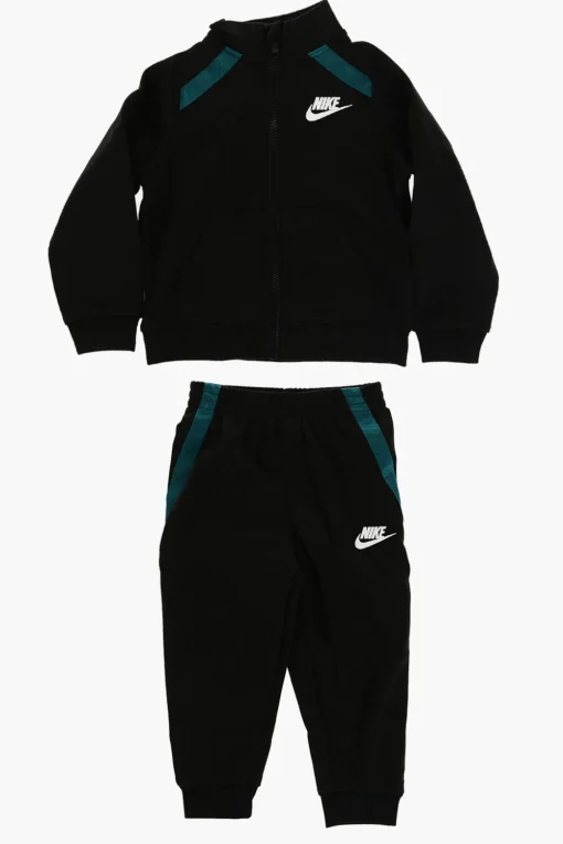 Outlet Set Felpa E joggers con Bande Logate Contrasto Bambino Abbigliamento