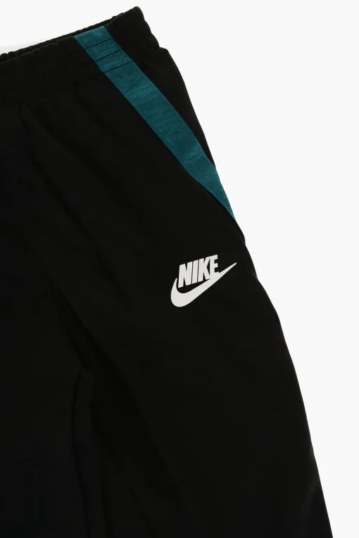 Outlet Set Felpa E joggers con Bande Logate Contrasto Bambino Abbigliamento