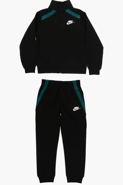 Online Set Felpa E joggers con Bande Logate Contrasto Bambino Abbigliamento