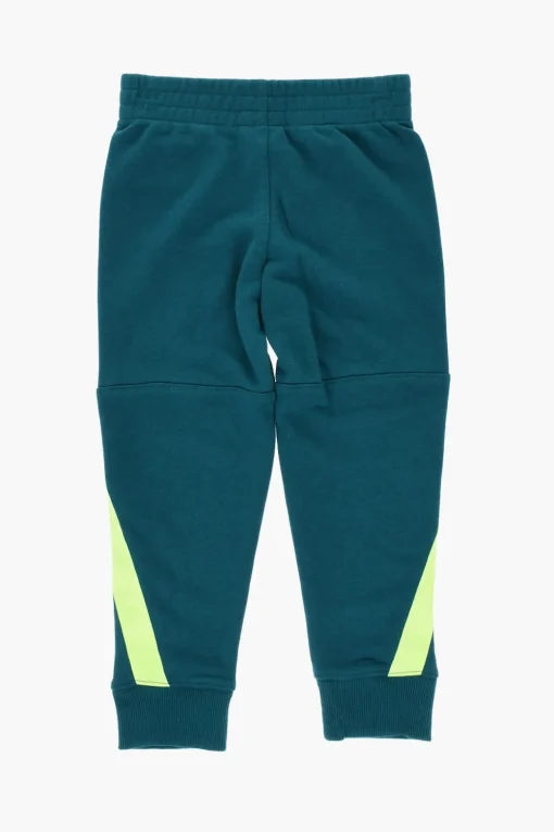 Discount Set Felpa e Joggers in Misto Cotone Garzato con Logo Stampato Bambino Abbigliamento
