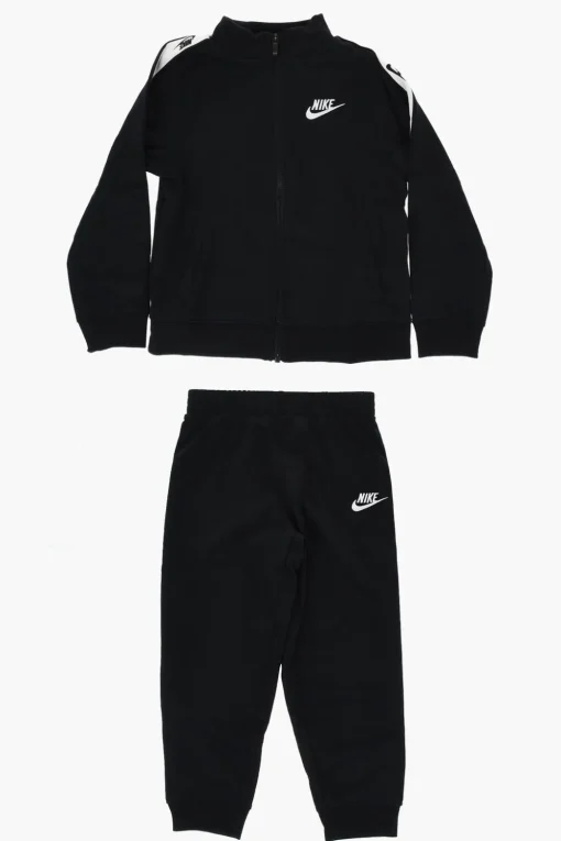 Online Set Felpa e Joggers in Tinta Unita con Logo Tono su Tono Bambino Abbigliamento|Abbigliamento