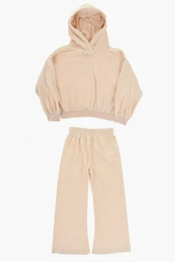 Set Felpa e Joggers in Velour con Logo all-Over>Nike KIDS Fashion
