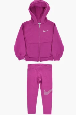 Set Felpa e Leggings in Tinta Unita con Logo a Contrasto>Nike KIDS Outlet