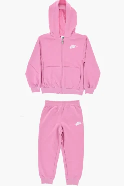 Set Felpa Full Zip e Joggers in Tinta Unita con Logo a Contrasto>Nike KIDS Hot