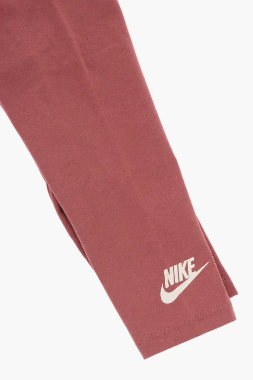 Set Felpa Girocollo a Fantasia Animalier e Leggings>Nike KIDS Clearance