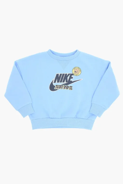 Set Felpa Girocollo e Joggers in Misto Cotone Felpato>Nike KIDS Discount