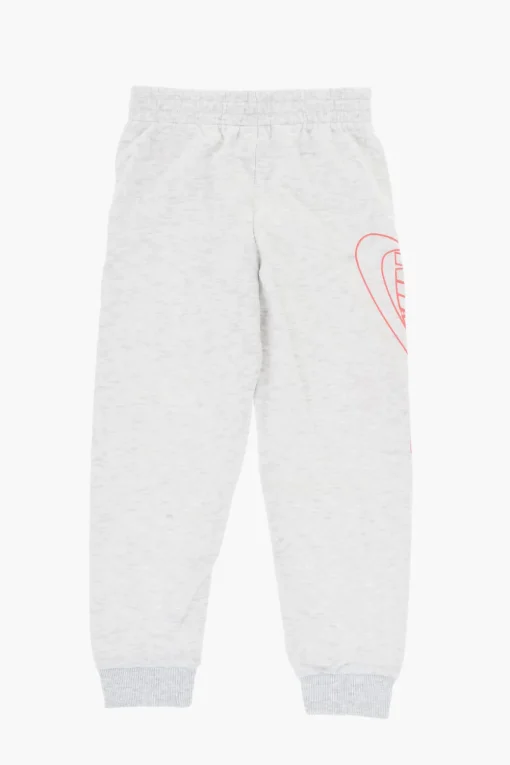 Discount Set Felpa Girocollo e Joggers in Cotone Garzato con Logo Stampato Bambino Abbigliamento