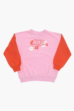 Set Felpa Girocollo e Leggings a Motivo Floreale>Nike KIDS Clearance