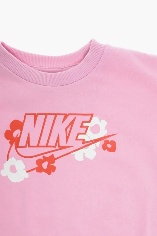 Set Felpa Girocollo e Leggings a Motivo Floreale>Nike KIDS Clearance