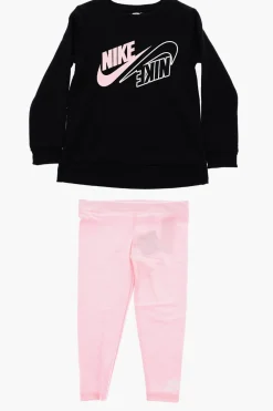 Set Felpa Girocollo in Cotone Felpato e Leggings>Nike KIDS Fashion