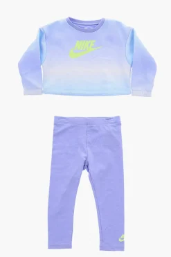 New Set Felpa Girocollo in Cotone Garzato e Leggings Abbigliamento