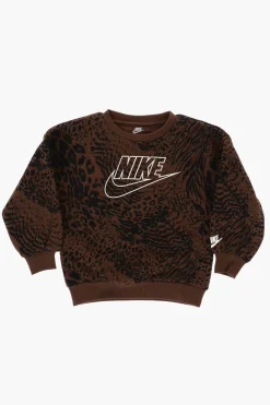 Set Felpa Girocollo in Stampa Animalier HOME SWOOSH e Leggings>Nike KIDS Discount
