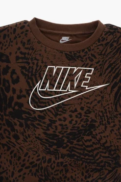 Set Felpa Girocollo in Stampa Animalier HOME SWOOSH e Leggings></noscript>Nike KIDS Discount