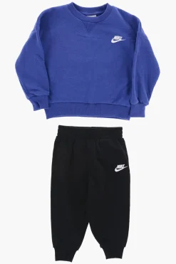 Clearance Set Felpa Girocollo SNOW DAY e Joggers in Misto Cotne Felpato Bambino Abbigliamento