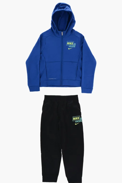 New Set Felpa Hoodie E Joggers THERMA-FIT con Logo Bambino Abbigliamento