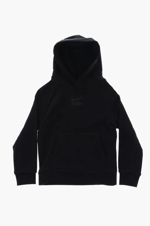 New Set Felpa Hoodie con Tasca a Toppa e Joggers Bambino Abbigliamento