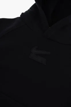 New Set Felpa Hoodie con Tasca a Toppa e Joggers Bambino Abbigliamento