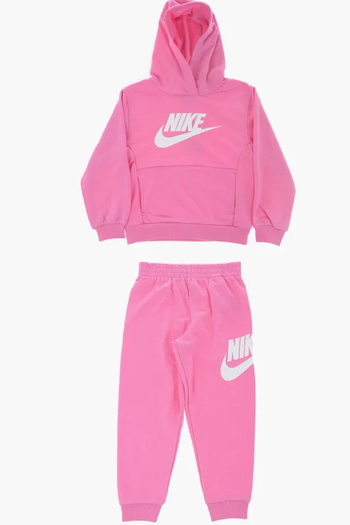 Set Felpa Hoodie e Joggers in Tinta Unita con Logo Stampato>Nike KIDS Outlet